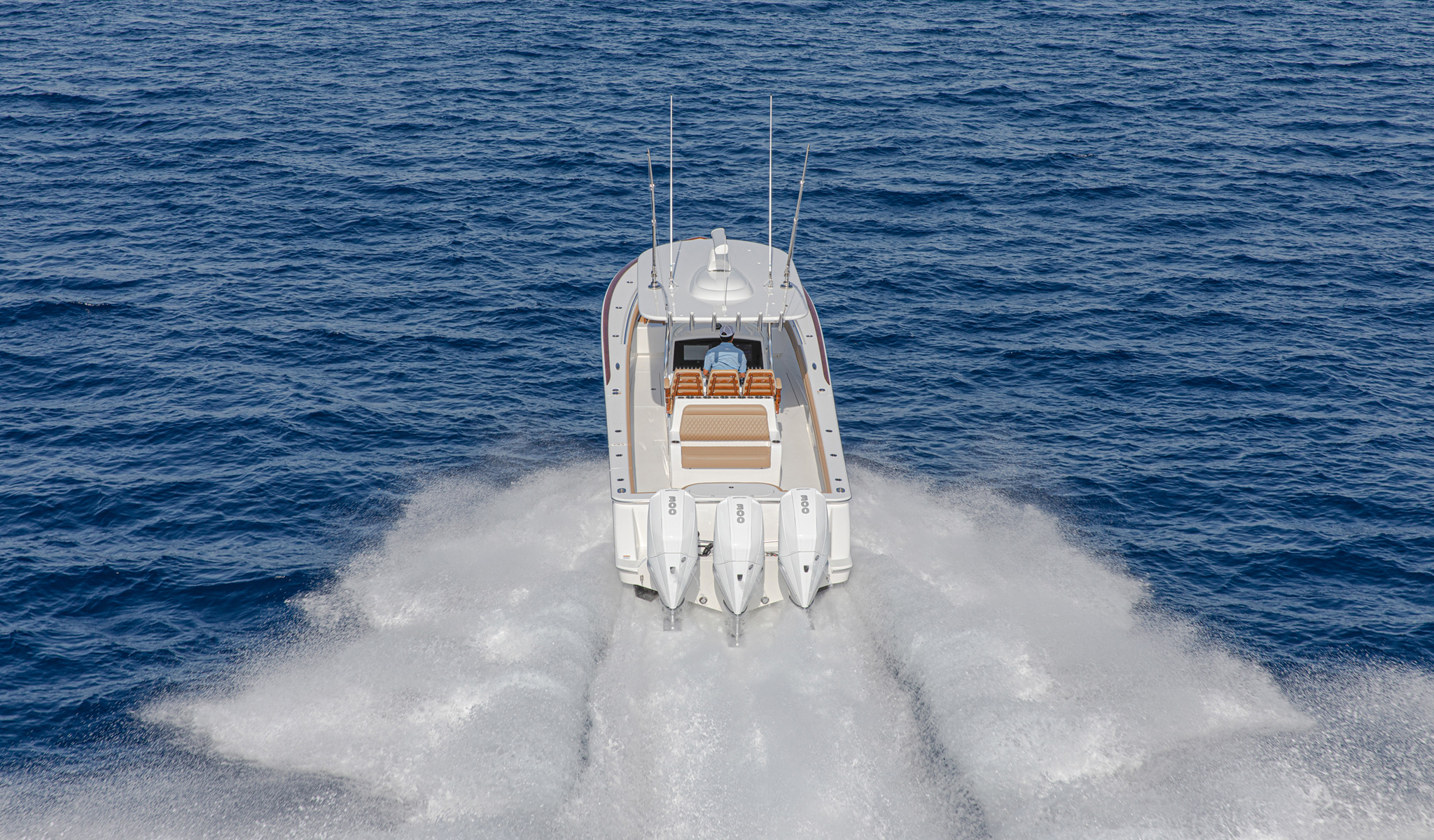 Run to the fishing grounds at a comfortable 50-mph cruise.